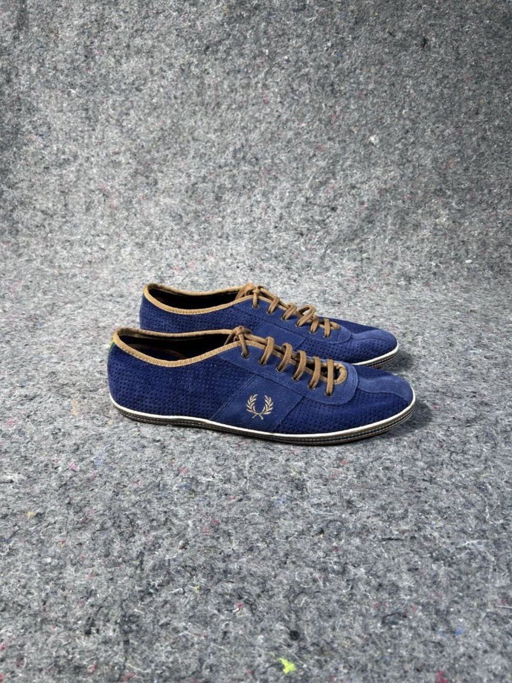 Fred Perry X Bradley Wiggins Howells Suede Trainer Navy US 10 / UK 9 / EUR 43